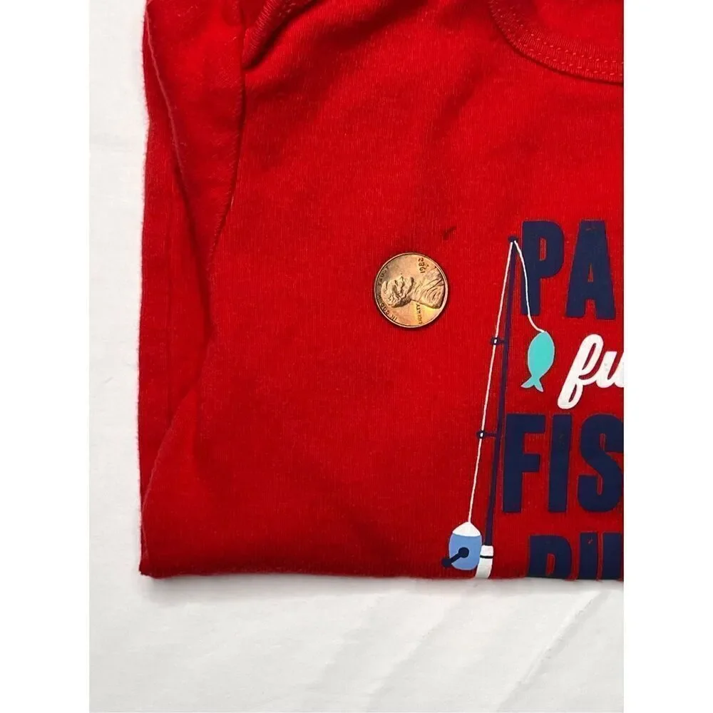 Carter's Papa's Future Fishing Buddy 3pc Outfit Bodysuits Pants sz 24 months‎